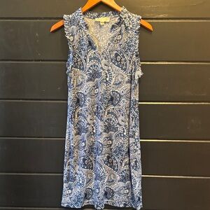 Michael Kors Navy Paisley Mini Dress